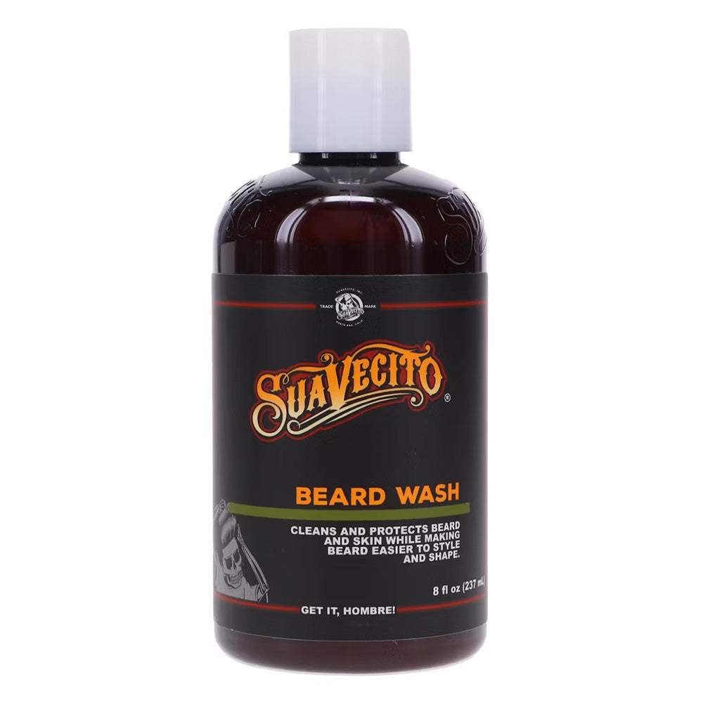 Suavecito Beard Wash for Men Cleanses and Protects Hair and Skin 8Oz (237ml)